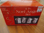 1990S Noel Angels Four-piece Set Holiday Traditions Figurines. Fixed Price $25.00.