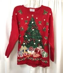 Women's Heirloom Collectibles Petites Christmas Sweater Size Medium. Fixed Price $50.00.