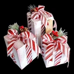 Block Christmas Presents, Table Top Decor, Wooden. Fixed Price $56.00.