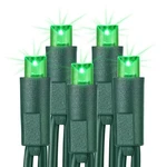 Brizled Green Christmas Lights, 33FT 100 5MM Wide Angle String .... Fixed Price $31.67.