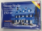 Holiday Time Swag Style Lights Ice Blue 10FT 150 Count Christmas Tested. Fixed Price $19.99.
