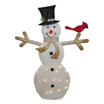 Northlight 49 Led Lighted Snowman With Top Hat Christmas Outdoor Decoration. Fixed Price $120.49.
