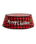 Giftcraft Merry Christmas Buffalo Plaid With Holly, Tree Collar Dress. Fixed Price $39.99.