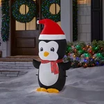 Home Accents Christmas Holiday 3.5 Ft. Led Penguin Inflatable W/ Scarf Lights Up. Fixed Price $26.39.