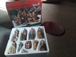 Christmas Fantasy Ltd 10 Piece Nativity Set On Wood Base Mint. Fixed Price $15.00.