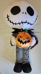 Nightmare Before Christmas 20" Jack Skellington Halloween Greeter Pumpkin Gemmy. Fixed Price $24.98.