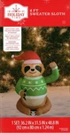Holiday Time CH22110-120 Airblown Inflatable Sweater Sloth Led 4' New. Fixed Price $17.98.
