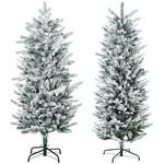 Homcom Artificial Christmas Tree With Sonw Flocked, Auto Open. Fixed Price $71.99.