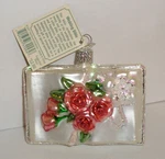 Wedding Bible - Old World Christmas Blown Glass Ornament New W/tag 32095. Fixed Price $12.99.