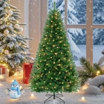 Pre-lit Realistic Green Spruce Artificial Holiday Christmas Tree Stand New. Fixed Price $56.39.