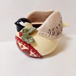 Grasslands Road Dove Bird Dish Bowl Christmas Holiday Decor Candy Holly. Fixed Price $12.83.