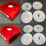 Pottery Barn Reindeer Dinner Plates 11" Set Of 8 - 10TH Anniversary Ed Nib. Fixed Price $299.99.
