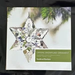 Smith & Hawken Crystal Snowflake Ornament Handcrafted Holiday Christmas Decor. Fixed Price $18.99.