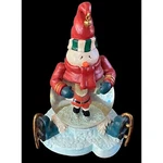 Jingle Bells And Santa 8" Snow Globe The Christmas Sampler No. 13245 Russ Berrie. Fixed Price $27.98.