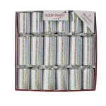 Robin Reed H5 Christmas Holiday 12PC 10" Themed Crackers - Silver Sparkle 52408. Fixed Price $33.14.