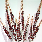 Raz Import SET/4 Orange/rust Leaf Spray-acrylic GEMS-32" Autumn Floral. Fixed Price $27.99.
