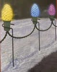 Metal Stake 1 Box Of 25CT Outdoor Holiday Lights,wedding. Fixed Price $16.99.