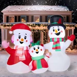 4 Ft Christmas Inflatable Snowman Family Led Lighted Outdoor Holiday Yard Decors. Fixed Price $131.99.