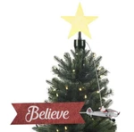Mr. Christmas Animated Tree Topper Santa's Airplane Believe New With Box Damage. Fixed Price $59.99.