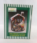 Gift Collection #52676 Polyresin Santa's Workshop Scene Hand Painted - Euc. Fixed Price $9.67.