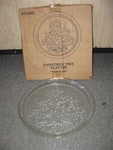 Retired Home Interior 8953BD Christmas Tree Platter 13" Round W/ Original Box. Fixed Price $15.88.