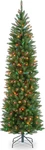 6.5FT Prelit Kingswood Fir Slim Christmas Tree Multicolor Lights With Stand. Fixed Price $302.42.