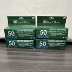 Vtg Trim Home 50 Indoor/outdoor Super Bright Blue Christmas Lights 4 Boxes New. Fixed Price $21.46.
