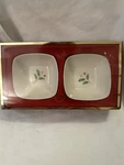 Lenox - Set Of 2 Holiday Dipping Bowls Nib. Fixed Price $25.00.
