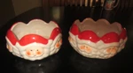 Set Of (2) Vintage Royal Norfolk Santa Christmas Candy Dishes Bowls Euc. Fixed Price $15.99.
