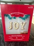Wondershop "joy" Marquee Frosted Warm White Bulbs Indoor Outdoor 12" New Box. Fixed Price $24.99.