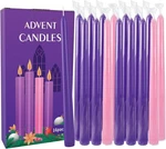 16-PACK Christmas Advent Candles (12 Purple & 4 Pink), Pack,. Fixed Price $21.82.
