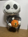 Nightmare Before Christmas 20" Jack Skellington Halloween Greeter Pumpkin Gemmy. Fixed Price $10.00.