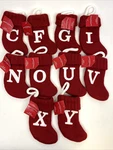 Wondershop Initial Letter Monogram Mini Christmas Stocking 7" Knit Red. Fixed Price $9.09.