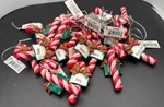 Ornament, Personal - Choice 3D Candy Cane Bow Christmas Town Joy Ganz. Fixed Price $5.99.