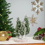 Northlight Frosted Trio Of Pine Trees Christmas Decoration - 8" Unlit. Fixed Price $26.45.