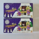 2 Vintage 10 Light Snowman Specialty Christmas Sets 5" Tested Works. Fixed Price $39.99.