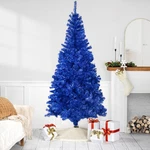 Northlight Artificial Medium Tinsel Christmas Tree - 7' Solid Blue Unlit. Fixed Price $281.49.
