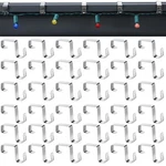 50 Pcs Gutter Clips For Hanging Outdoor Lights Aluminum Hooks Weatherp.... Fixed Price $17.09.