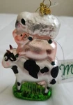 Midwest Animal Stack Cow Pig Sheep Farm Barn Blown Glass Christmas Ornament Nwt. Fixed Price $16.99.