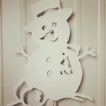 Snowman Wall Plaque Design 1. Fixed Price $20.00.
