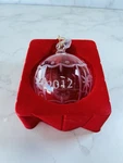 2012 Waterford Marquis Clear Crystal Annual Ball Christmas Ornament Gold Tassel. Fixed Price $22.50.