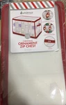 New Whitmor Christmas Zip Chest Holds Up To 112 Individual Ornaments. Fixed Price $15.00.