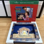 Kurt Adler Wooden Nativity Advent Calendar With 24 Magnetic Pieces Vintage Nos. Fixed Price $109.24.