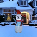Northlight Led Lighted Inflatable Polar Bear Outdoor Christmas Decoration -. Fixed Price $87.49.