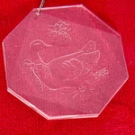 Vintage Acrylic Duck Ornament 1985 Christmas Holiday Household Decoration. Fixed Price $10.56.