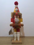 Vintage Holzkunst Christian Ulbricht 15" Holiday Nutcracker Clown Accordian. Fixed Price $50.00.