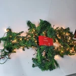 Ashland Pre Lit Garland With 50 Lights Indoor Outdoor White Set Lot 4. Fixed Price $109.99.