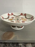Portmeirion Pottery Spirit Of Christmas Tree 8IN Round Compote Serving Bowl. Fixed Price $34.00.