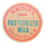 2 Rare Vintage National Ice Cream Co. Fiber Milk Plugs 1910S Bottle Cap Pogs. Fixed Price $29.35.