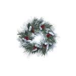 Regency International Faux Frost Pine, Cone, Fresh Berry Wreath, 30 Inches,. Fixed Price $112.48.